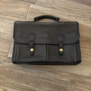 Korchmar Leather Messenger Vintage Bag 17" - See Description